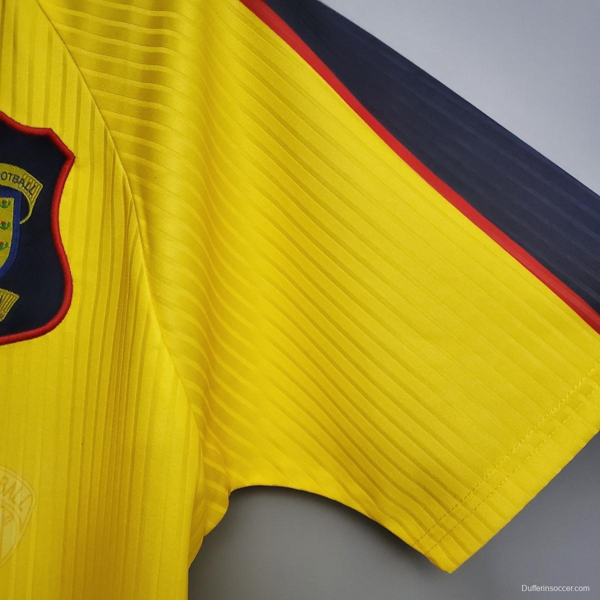 Retro Scotland 96/98 Yellow Soccer Jersey