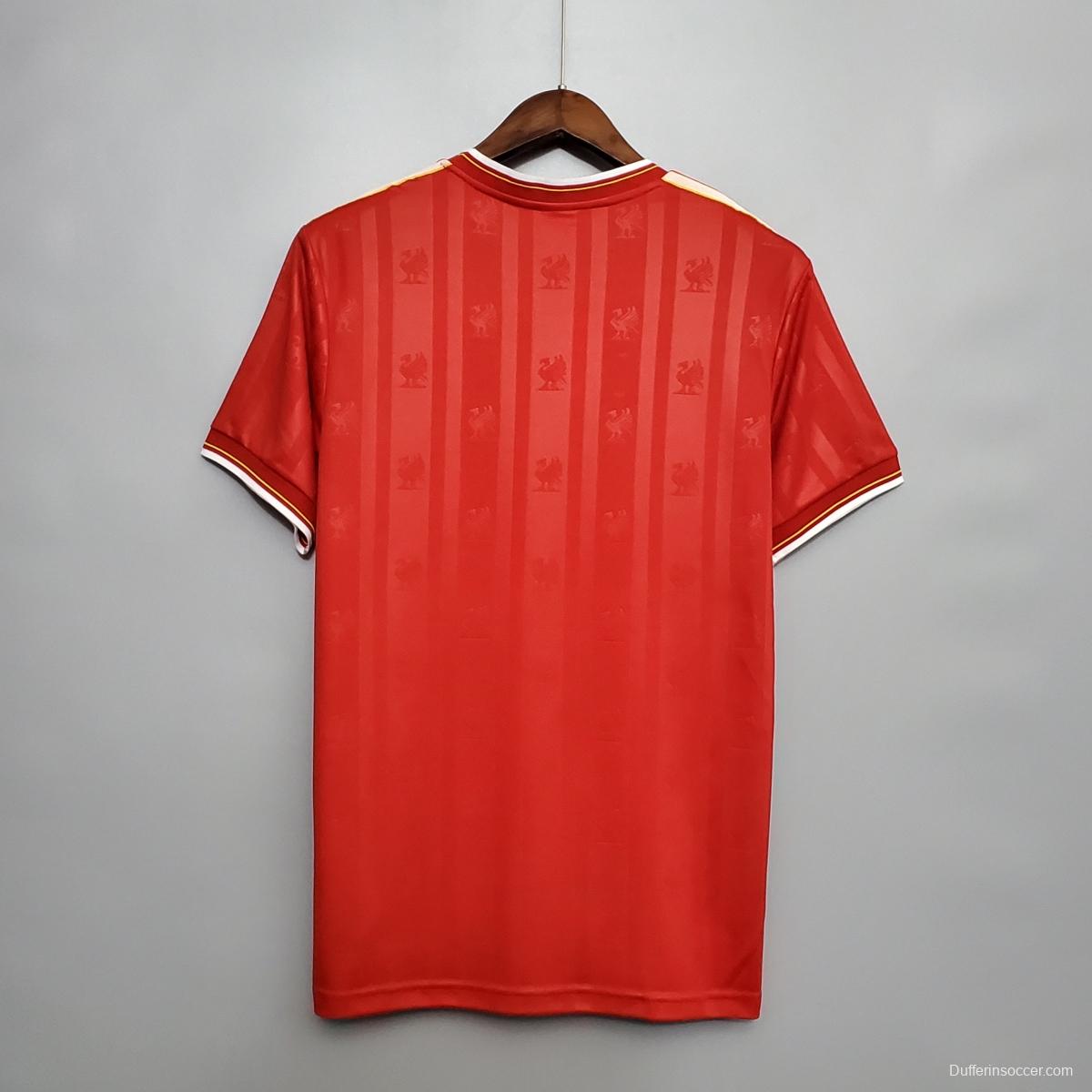 Retro 85/86 Liverpool home Soccer Jersey