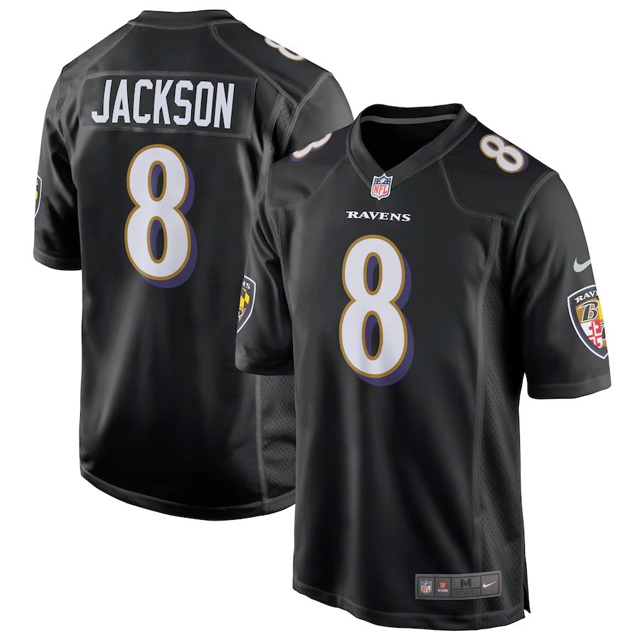 Men's Lamar Jackson Black Event Player Limited Team Jersey