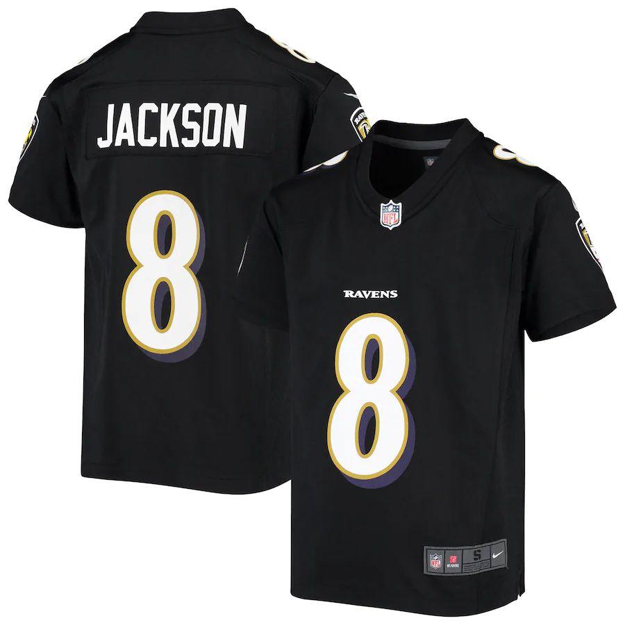 Youth Lamar Jackson Black Event Player Limited Team Jersey