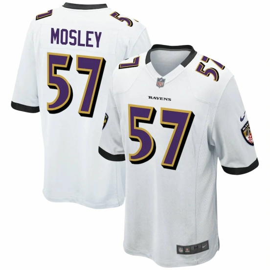 Youth C.J. Mosley White Player Limited Team Jersey