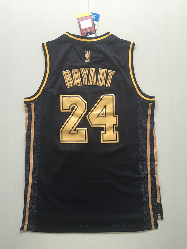 Kobe Bryant 24 Black Golden Edition Jersey