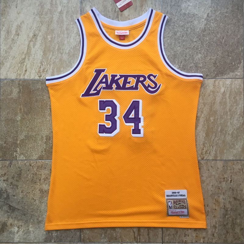 Men's Shaquille O'Neal Yellow Retro Classic Team Jersey