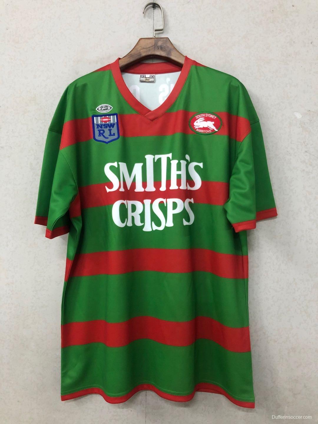 South Sydney Rabbitohs 1989 Retro Rugby Jersey