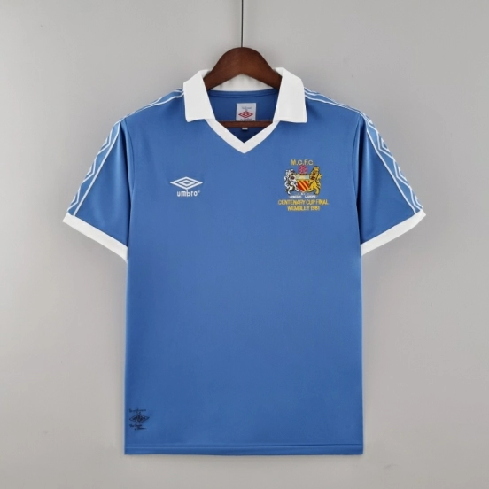 Retro Manchester City 81/82 Home Soccer Jersey