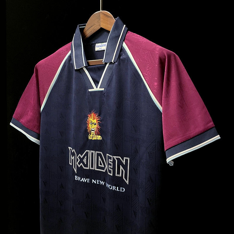 Retro 1999 West Ham Iron Maiden Home Soccer Jersey