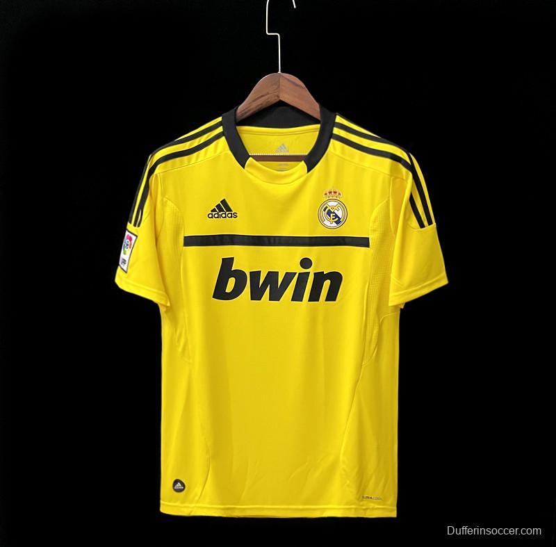 Retro 11/12 Real Madrid Goalkeeper Yellow Jersey