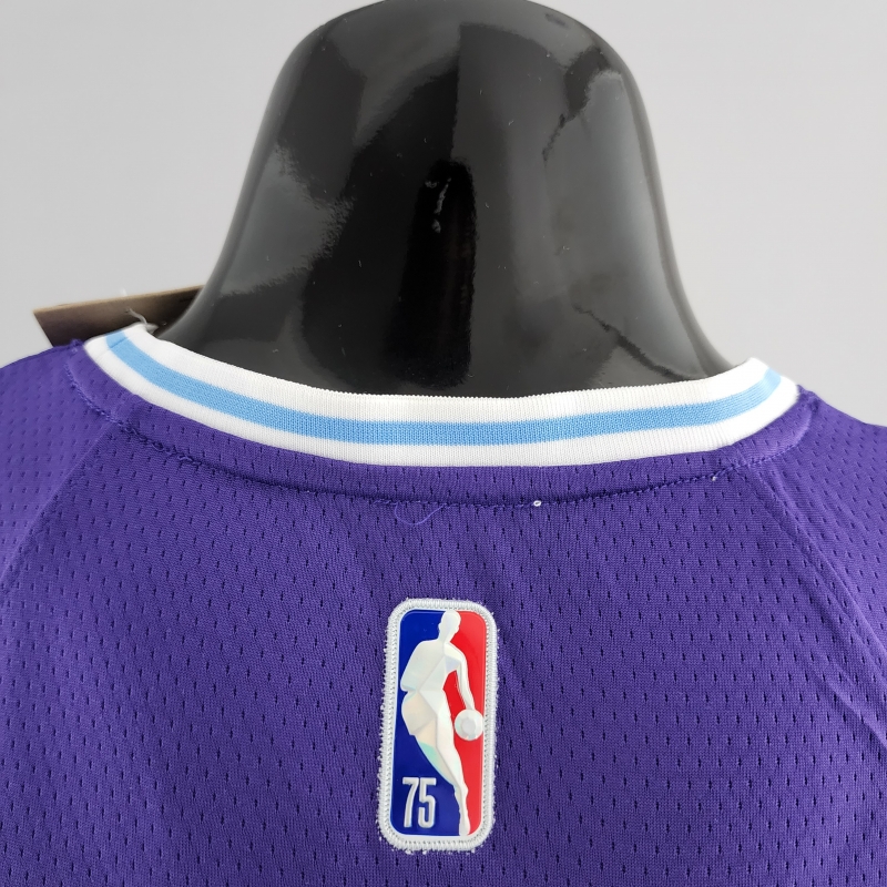 2022 75th Anniversary TOSCANO #95 Los Angeles Lakers City Edition Purple NBA Jersey