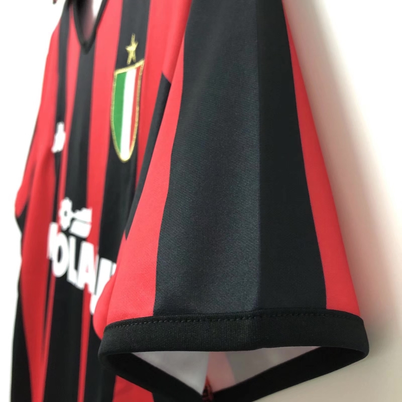 Retro 88/89AC Milan Home Soccer Jersey