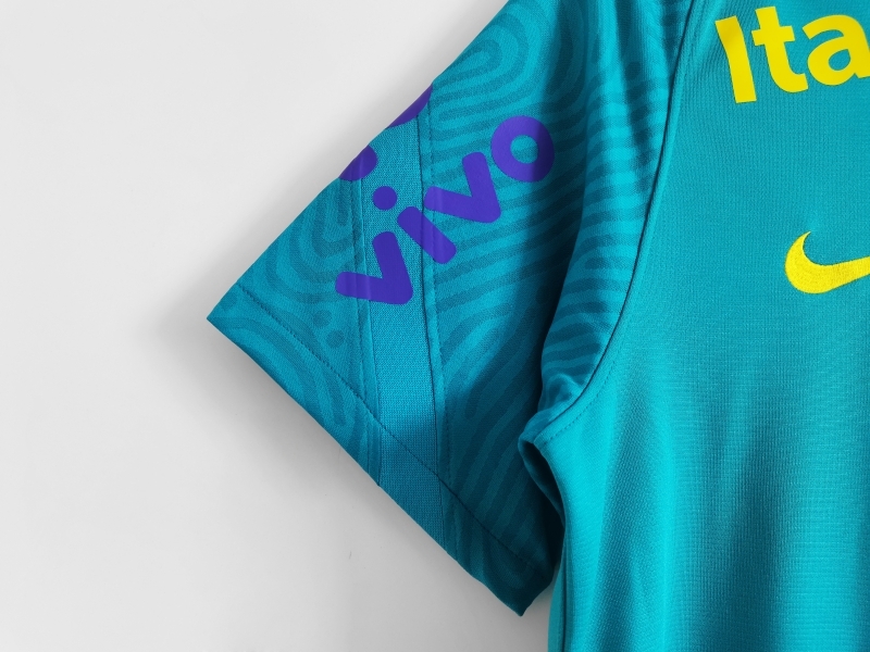 Retro 2021 Brazil Blue Training Jersey