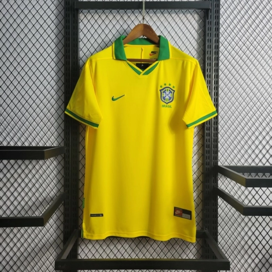 Retro 1997 Brazil Home Jersey