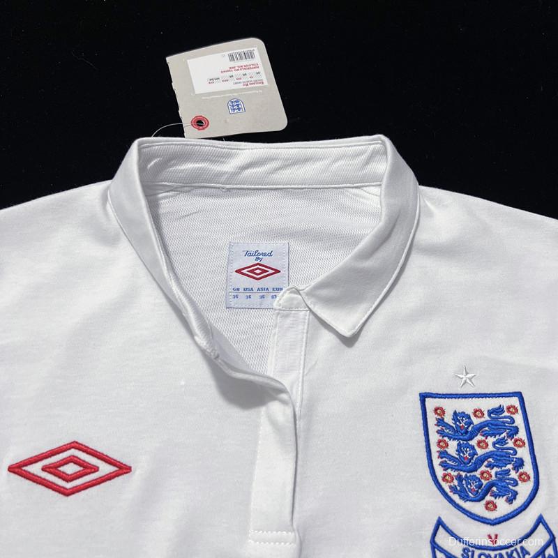 Retro 2010 England Home Soccer Jersey