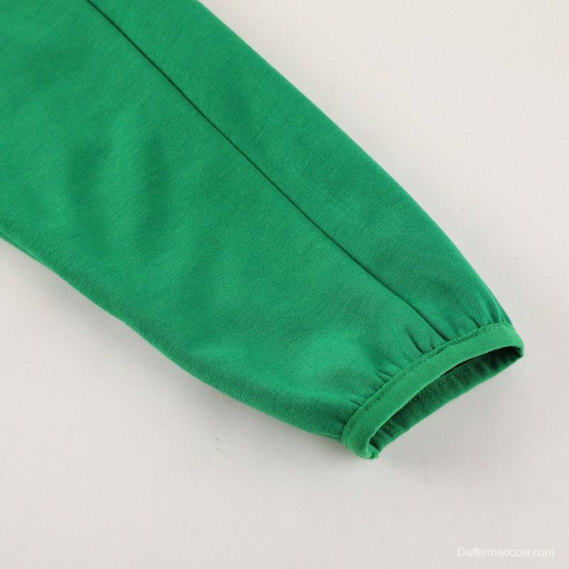 2023 Adidas Green Hoodie Full Zipper Jacket +Pants