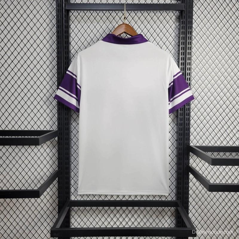 Retro 84/85 ACF Fiorentina Away White Jersey