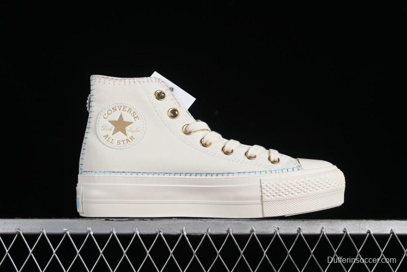 Converse All Star Lift Stitch Daisy Vulcanized Canvas Sneakers - A08731C