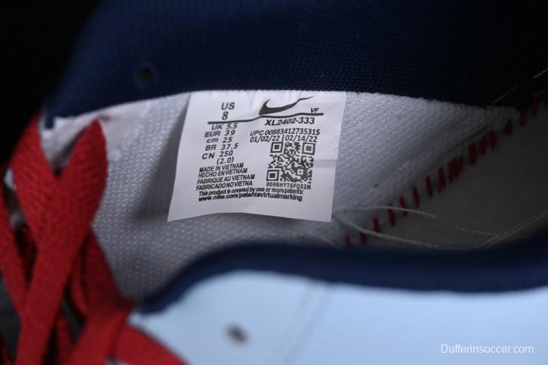 Nike Air Force 1 '07 Low Custom Casual Sneakers "Joker Red" with Full-Length Hexagonal Air Cushion - XL2402-333