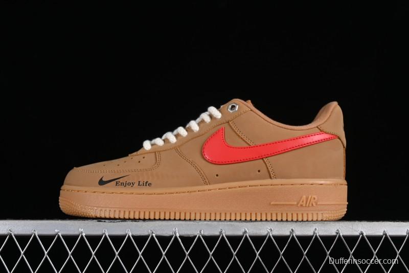 Nike Air Force 1 '07 Low Wheat Color Low-Top Sneakers - FZ7372-300