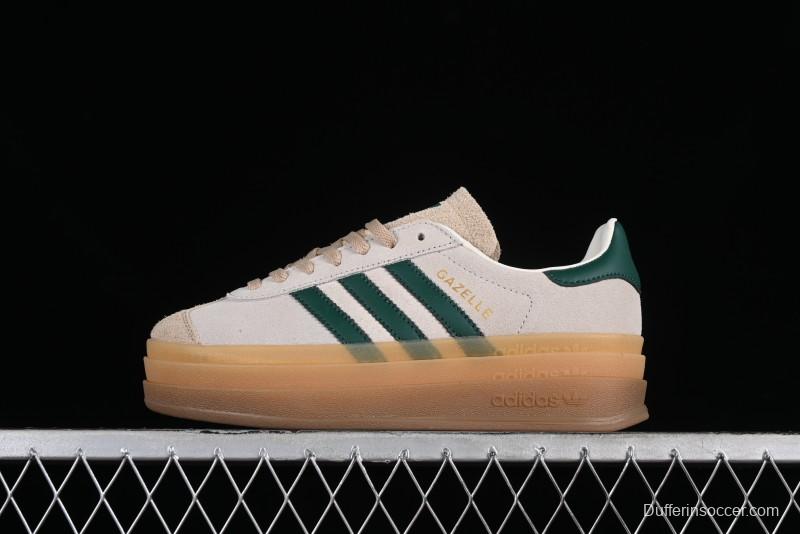 Adidas Originals Gazelle Bold ID7056 Low-Top Sneakers with Thick Sole for Casual Wear, Slip-Resistant and Durable - ID7056