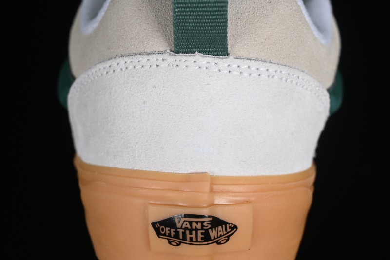 Vans Knu-Skool VR3 Lx Low-Top Retro Sneakers in Grey Green with Gum Sole - VN000CS0DWM