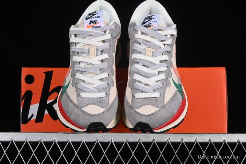 Nike Sacai VaporWaffle 3.0 Deconstructed Sneakers with Overlapping Swoosh and Dual Tongue - DD1875-107