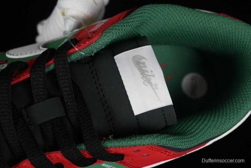 Nike SB Dunk Low Casual Skateboarding Shoes Racing Red/Green - MU0232-361