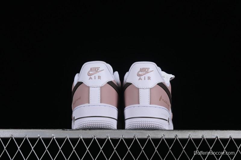 Nike Air Force 1 '07 Low Casual Sneakers in Dusty Rose with Hand-Painted Details - CV8699-578