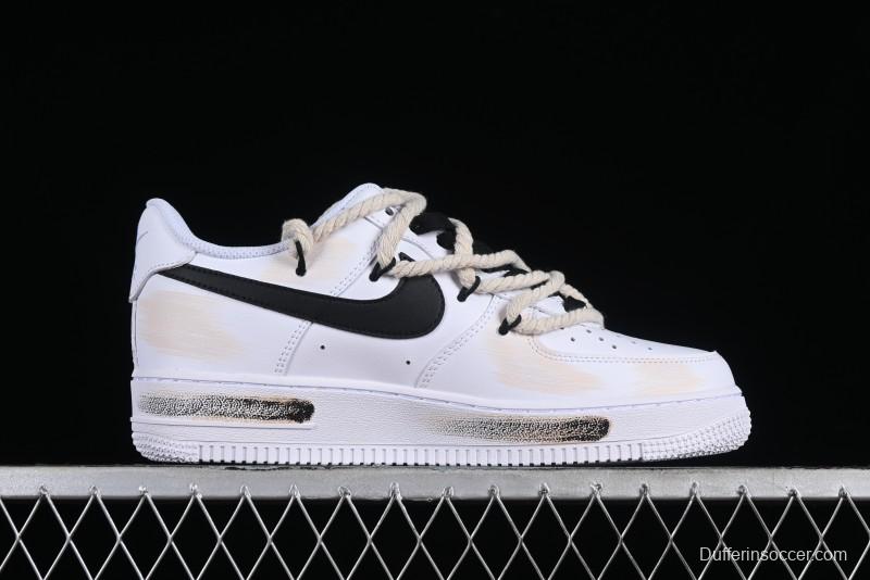 Nike Air Force 1 '07 Low Custom Anime Themed Hand-Painted Swoosh Strap Low-Top Casual Sneakers - ZH0316-013
