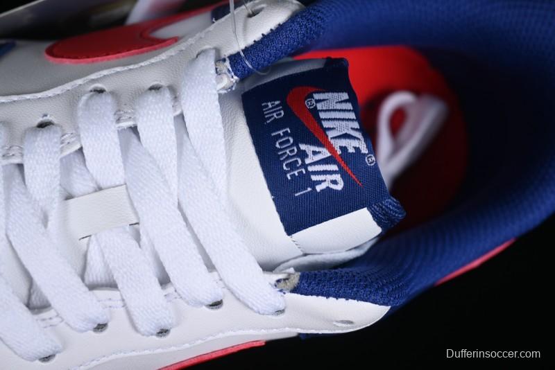 Nike Air Force 1 '07 Low White Blue Red Casual Shoes - CZ9164-100