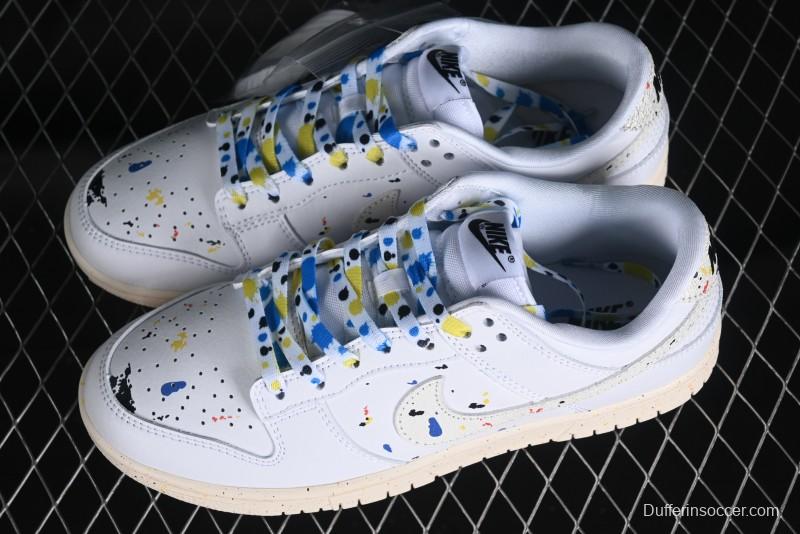 Nike SB Dunk Low Color Ink Splash Anniversary Custom Low-Top Casual Skate Shoes - FC2025-305