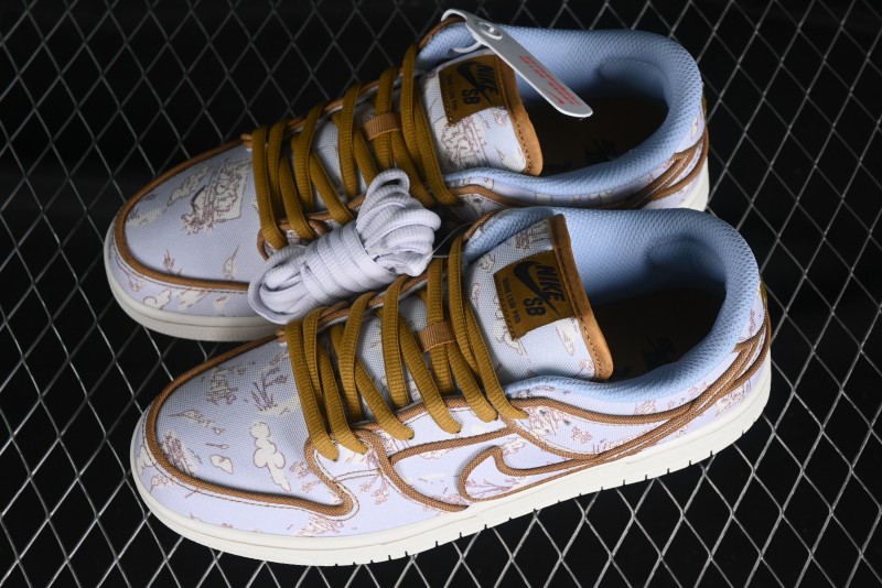 Nike SB Dunk Low Premium "Pastoral Print" Skateboarding Shoes - FN5880-001