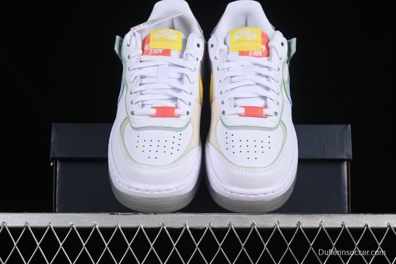 Nike Air Force 1 Shadow Lightweight Elevated Low-Top Versatile Sneakers - CW2630-141