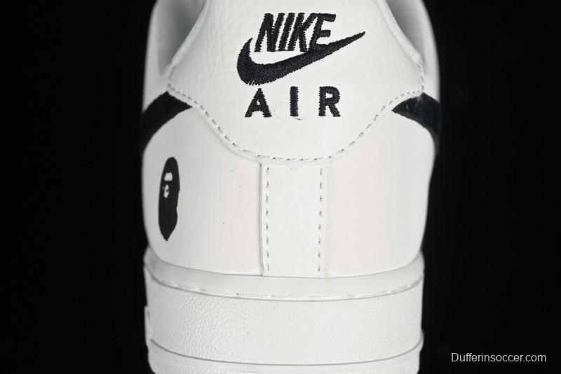 Nike Air Force 1 '07 Low BAPE Collaboration - White Black Camo Casual Sneakers - BA8806-845