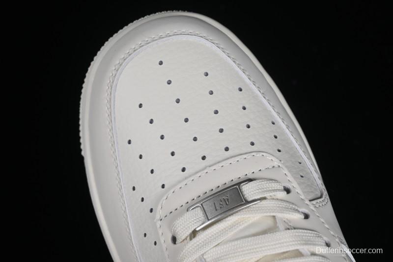 Supreme x Nike Air Force 1'07 Low Off-White Casual Skate Shoes with Zoom Air Cushion - HD1968-007