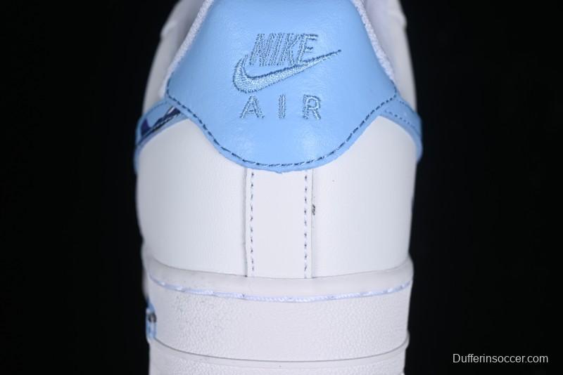 Nike Air Force 1 '07 Low Custom Chinese Style - Spring Cherry Blossom Casual Sneakers - DD8959-100