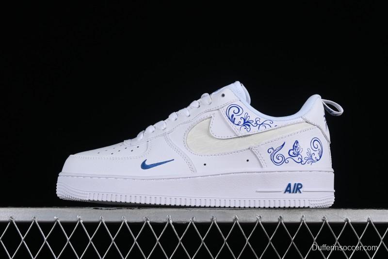 Nike Air Force 1 '07 Low "Butterfly Loves Flowers" Casual Sneakers - FB8971-100