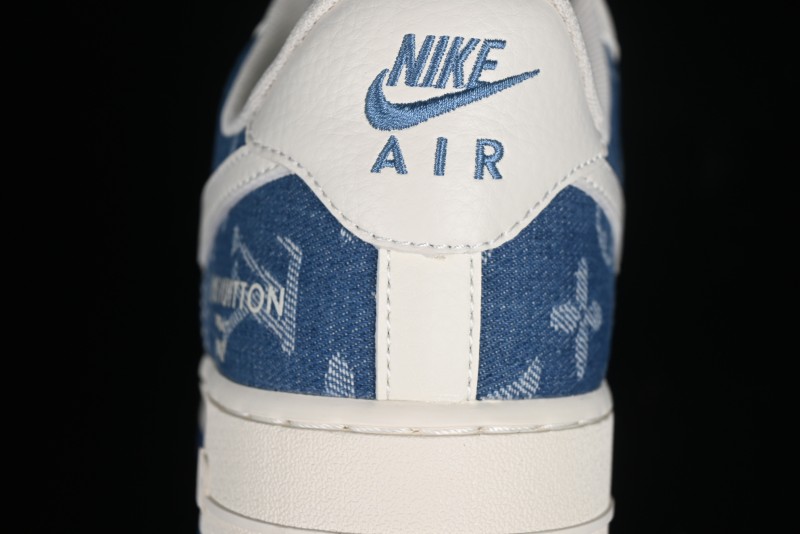 Nike Air Force 1 '07 Low LV Collaboration - Fluorescent Tie-Dye Denim Low-Top Casual Sneakers DD8686-400