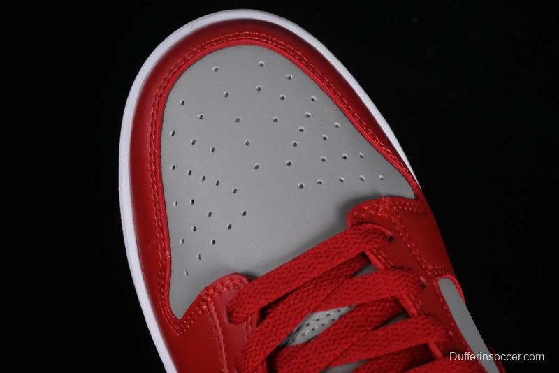 Nike SB Dunk Low Grey Red Colorway Low-Top Casual Skateboarding Shoes - CW1590-0002