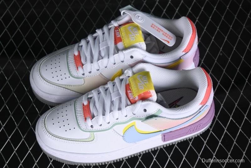 Nike Air Force 1 Shadow Lightweight Elevated Low-Top Versatile Sneakers - CW2630-141