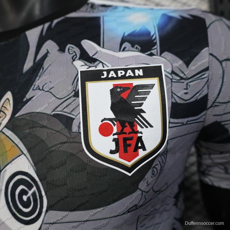 Player Version 2025 Japan National Team Dragon Ball Z Vegeta Grey with Anime Graphic Jersey