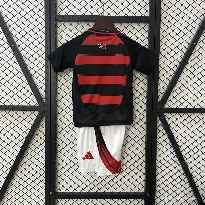 25/26 Kids Flamengo Home Size 16-28 Jersey