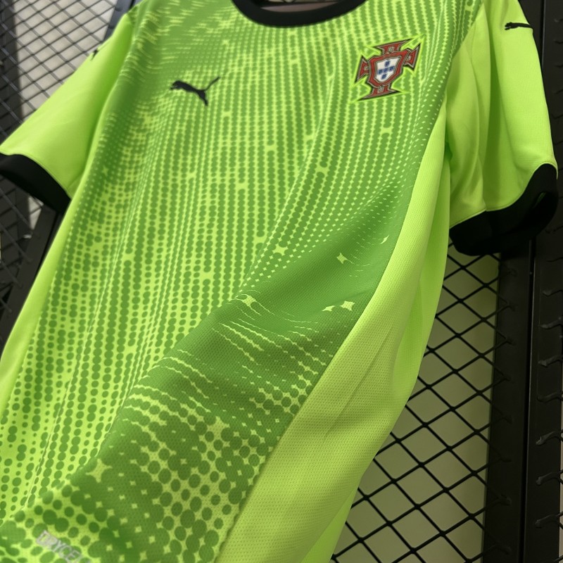 2025 Goalkeeper Portugal Green Jersey
