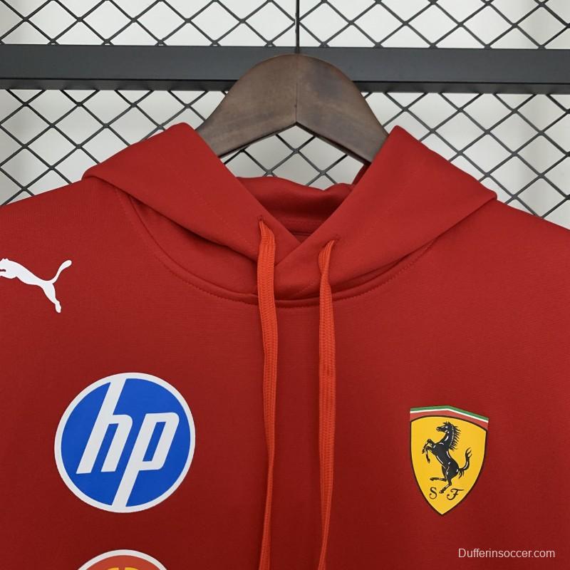 2025 F1 Formula Farrari Red Hoodie