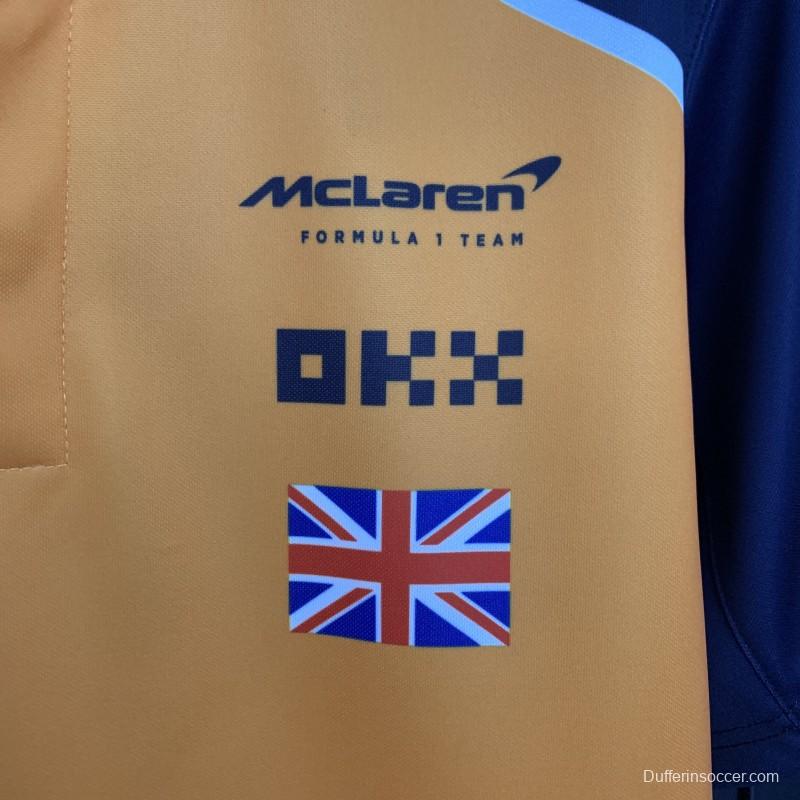 2025 Polo F1 Formula Orange Mclaren Norris Jersey