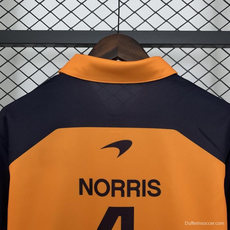 2025 F1 Formula Orange/Navy Mclaren Jersey