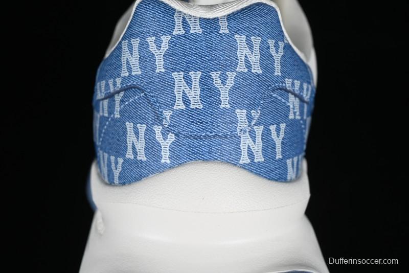 New York Yankees MLB Chunky Runner Denim Monogram Lightweight Casual Sneakers - 3ARNCRD4N50BLS