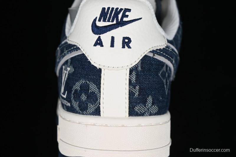 Nike Air Force 1 '07 Low LV Collaboration - Midnight Navy Low-Top Casual Sneakers - SJ2088-003