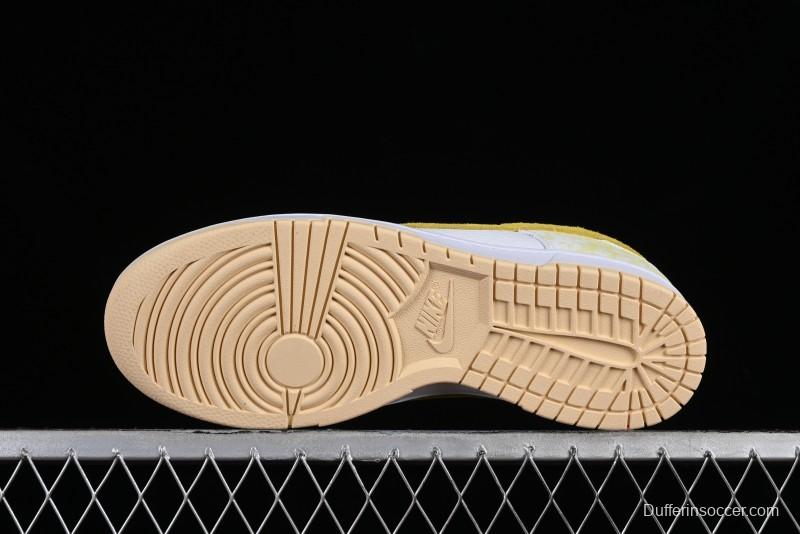 Nike SB Dunk Low Premium Yellow White SB Shattered Backboard Fashion Casual Skate Shoes - DM9467-700