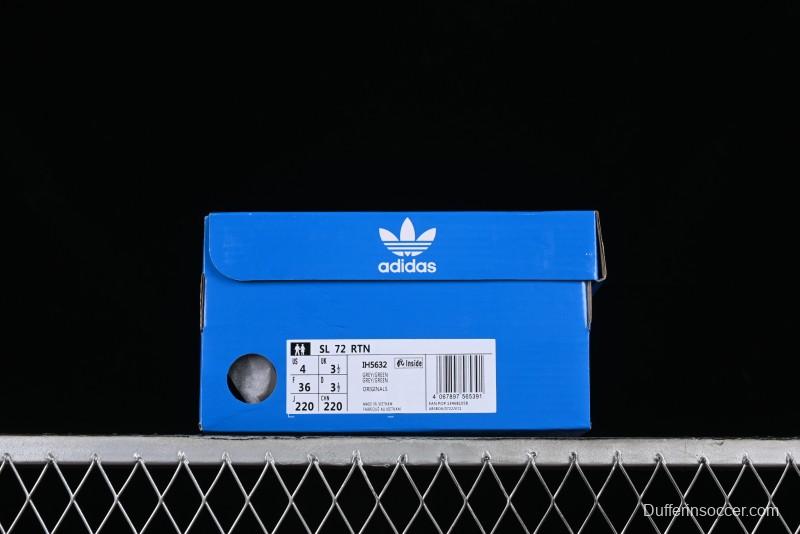 Adidas Originals SL 72 Retro Running Shoes with Ecotex Tongue and EVA Midsole - IH5632