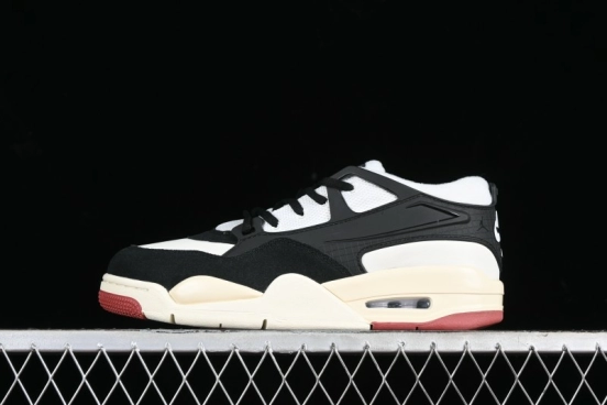 Nike Air Jordan 4 Remastered Sneakers in Black, Light Bone and Dark Grey - FQ7939-100