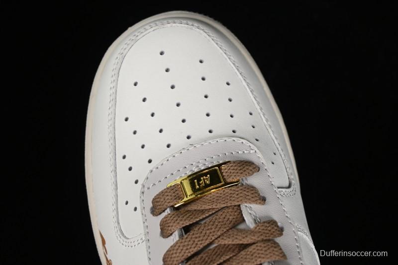 Nike Air Force 1 '07 Low x Kaws Casual Sneakers with Full-Length Air Cushion - CW2288-207